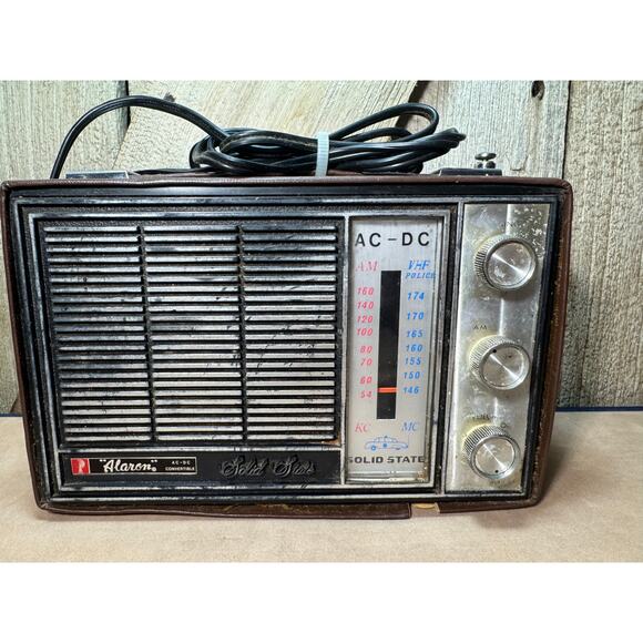 Vtg Alaron AC-DC Convertible Solid State Model B 1520 Hand Stitched Cover Works! - Picture 6 of 8